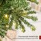 Pre Lit Pencil Christmas Tree Slim Alpine Design with LED Lights, Hinged Branches & Metal Stand